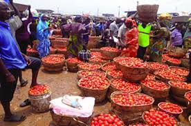 tomatoes and pepper sold in mile 12 market