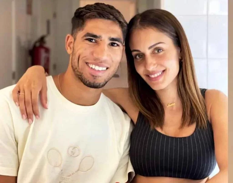 Achraf Hakimi And Wife