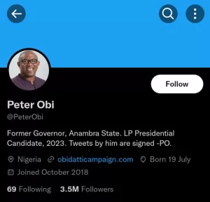 Peter Obi's Page