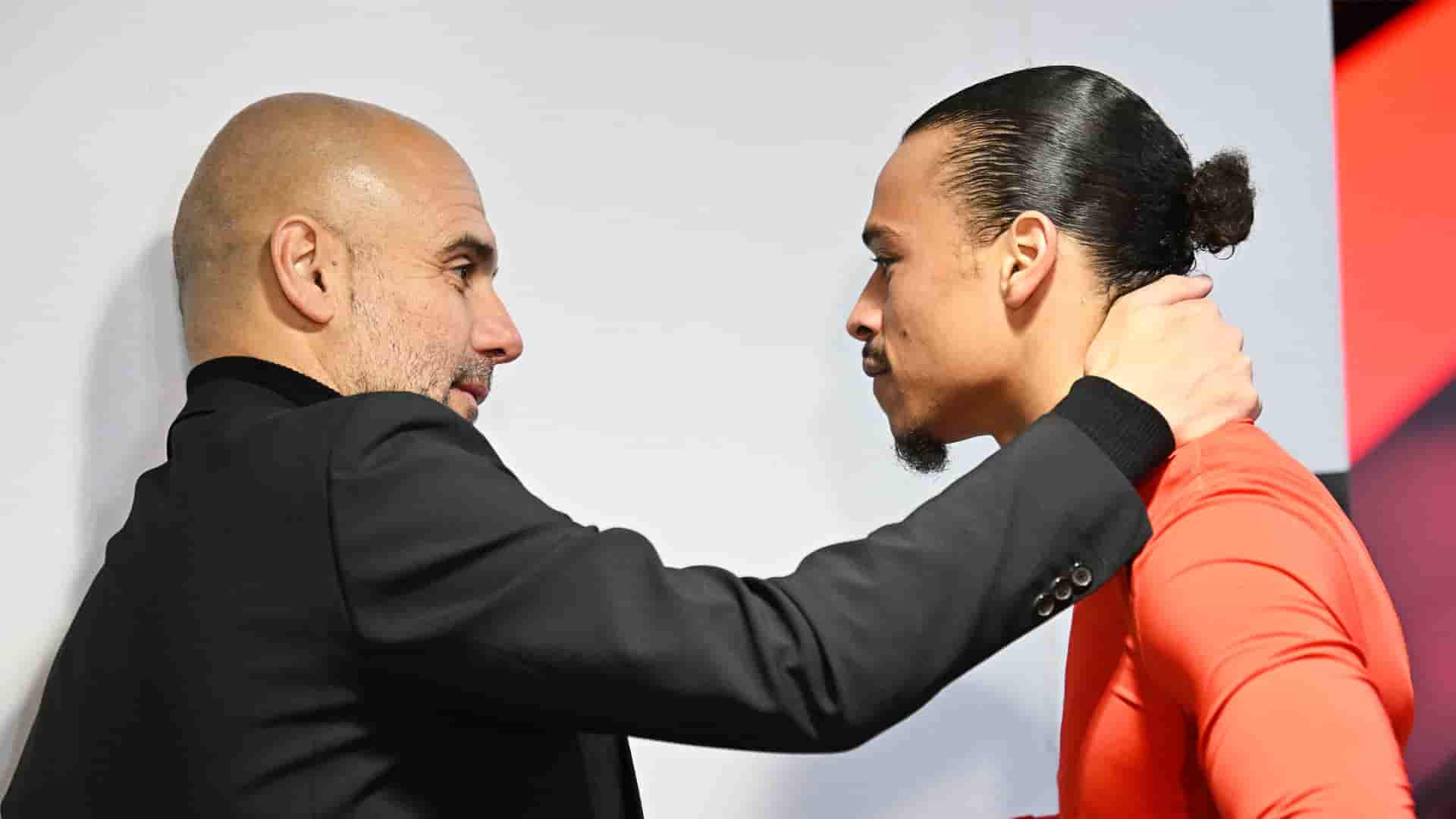 Leroy Sane Consoled by Pep Guardiola in Touching Moment 