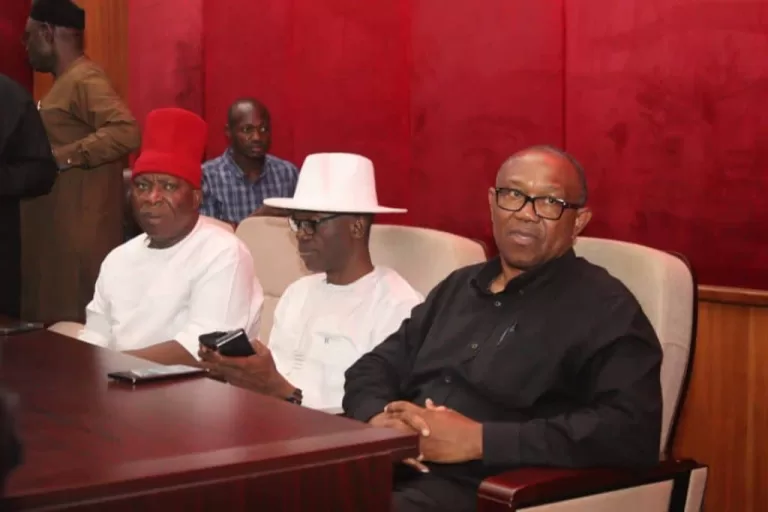 ‘My President’- Nigerians Hail As Peter Obi Arrive Tribunal (Photos)