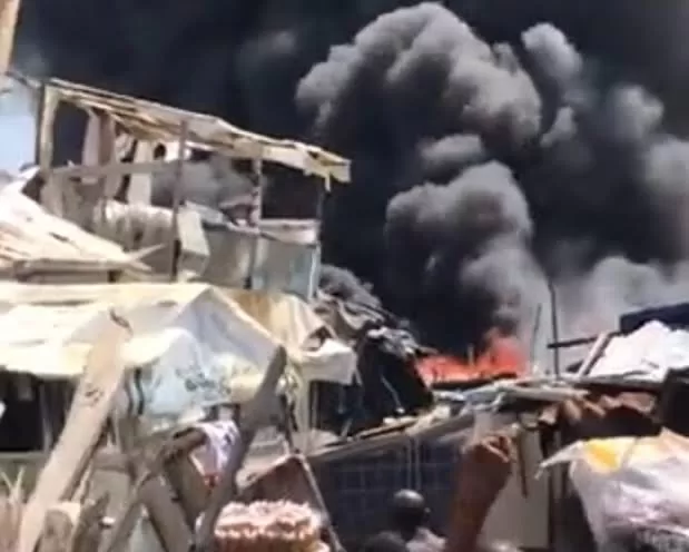 Fire Guts Alaba Rago market