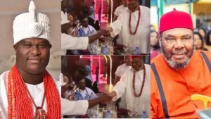Pete Edochie Reacts To Controversy Of Him Shaking The Ooni Of Ife 