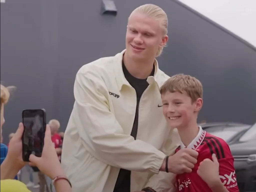 Erling Haaland Teases Man Utd Fans On Return To Boyhood Club