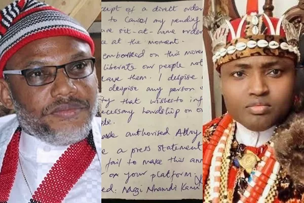 Kanu's Sit-at-home Ban Letter Is Authentic- IPOB