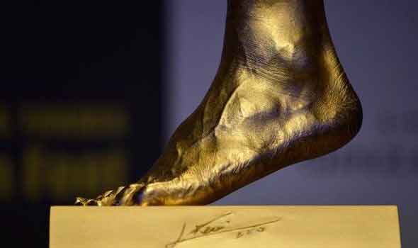 Lionel Messi left foot preserved