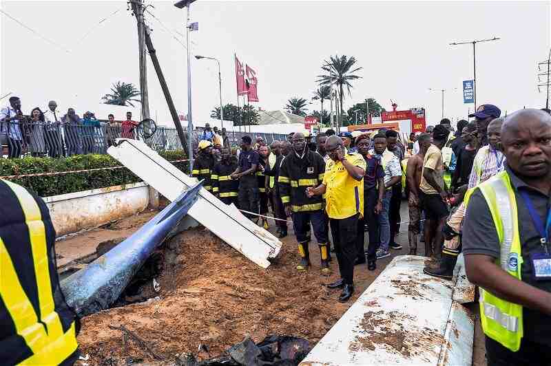 Airplane crash in Ikeja