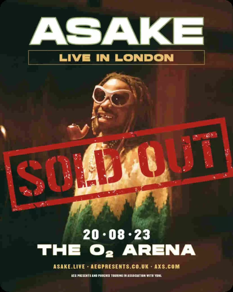 Asake sells out o2 arena concert