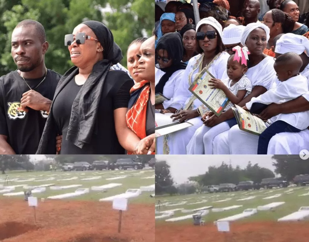 Photos From Burial Of 22 Soldiers Killed In Niger State