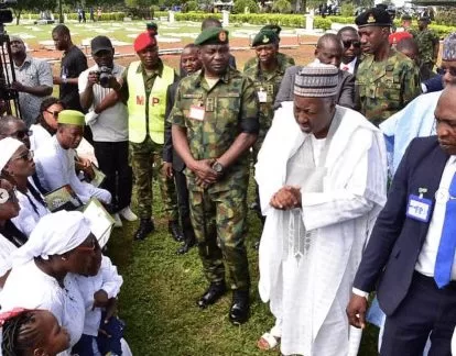  Photos From Burial Of 22 Soldiers Killed In Niger State