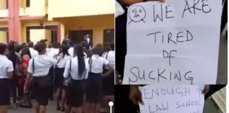 UNICAL Law Students Protest Sexual Harassment