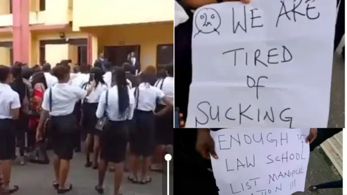 UNICAL Law Students Protest Sexual Harassment