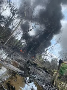 PICTORIAL: See The Nigeria Illegal Refinery Destroy By Army