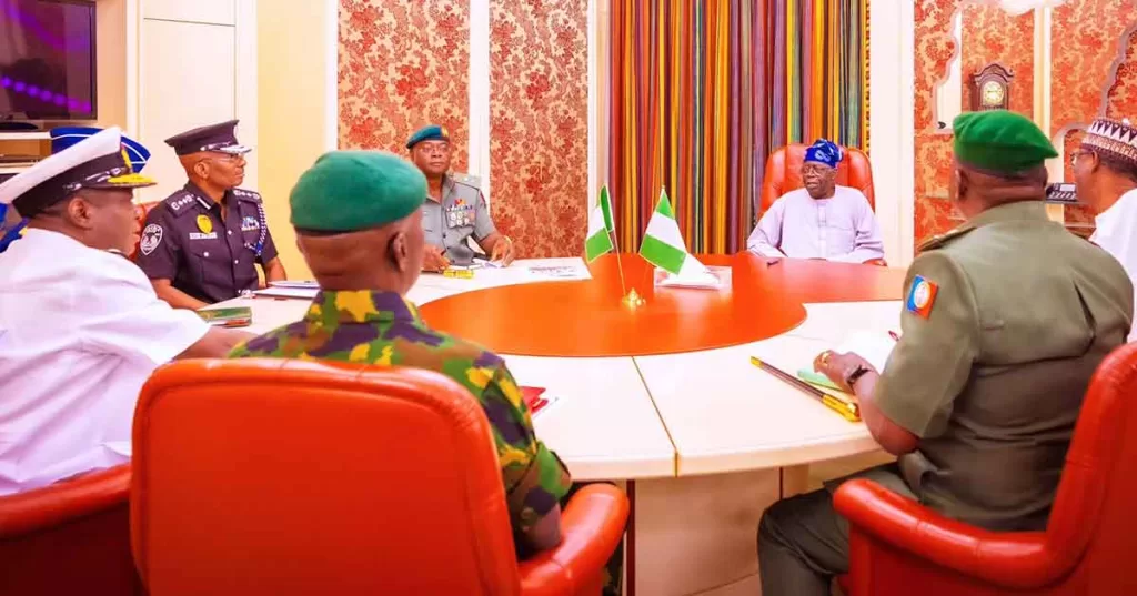 Banditry: Tinubu Meets With Security Chiefs Before India Trip