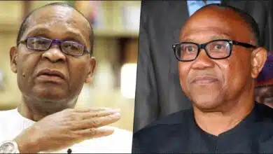 Nigerians React As APC’s Igbokwe Takes Selfie With Peter Obi At Event 