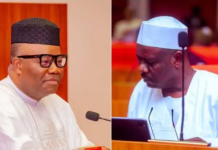 Nigerians React As Ndume Storms Out Of Senate Chamber After Clash With Akpabio