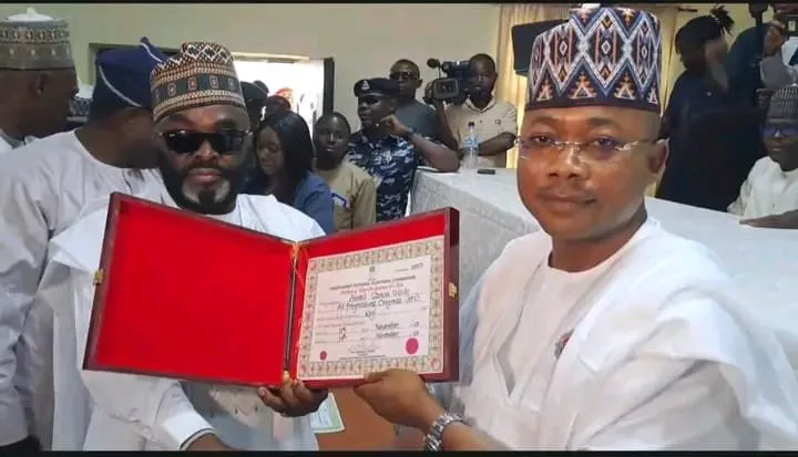 Yahaya Bello Present As INEC Issues Certificate Of Return To Ododo