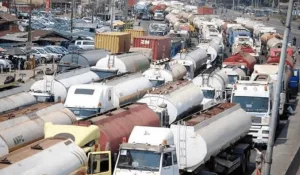 Breaking: NUPENG's Tanker Drivers Protest, Threaten To Breakaway