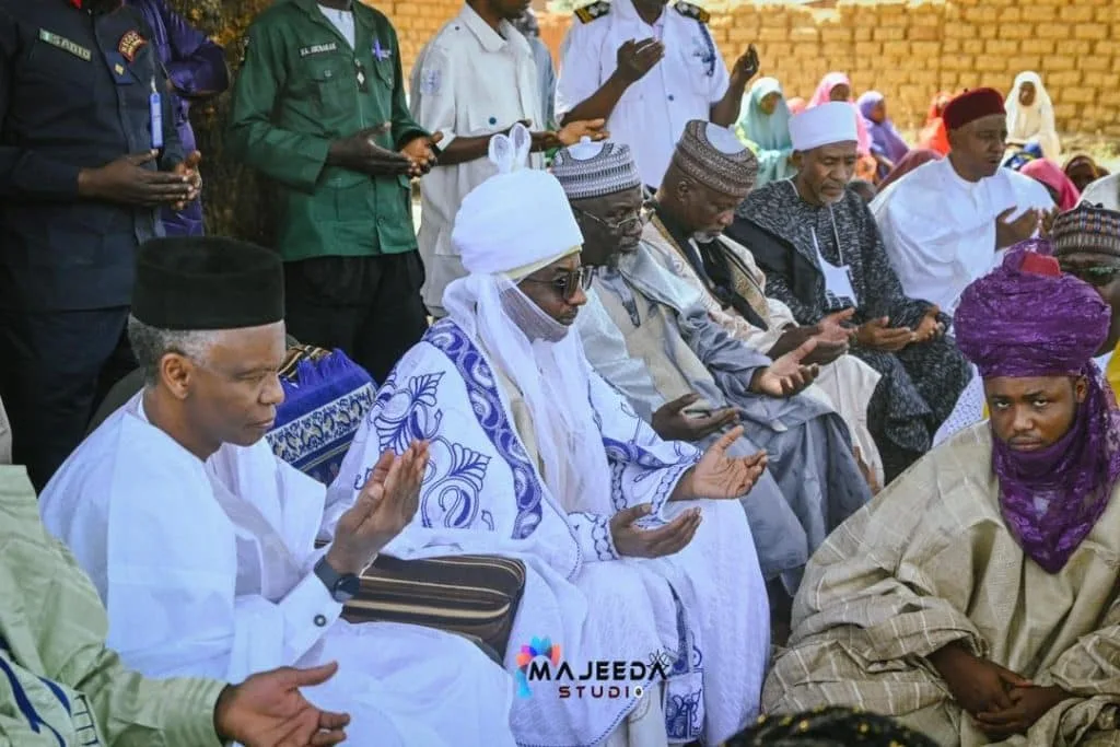 PHOTOS: El-Rufai, Sanusi Visits Kaduna Community Bombed By Army Drone