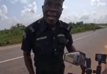Oyo Police Officers In Trouble After Begging Foreign Biker For Money
