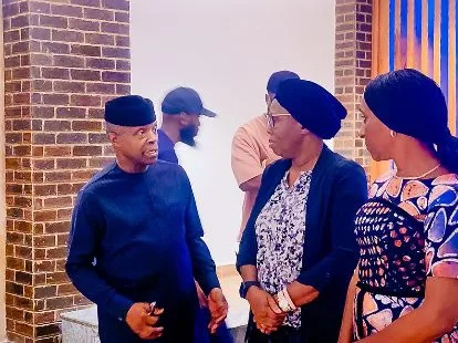 PHOTOS: Osinbajo, Wife, Visit Family Of Akeredolu In Ibadan