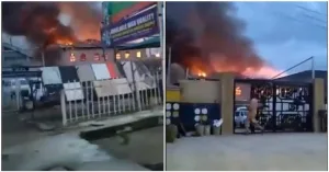 Fire Outbreak At RCCG House Of David 