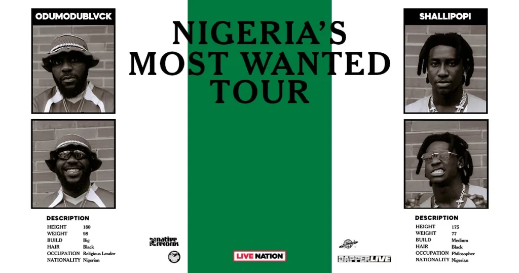 Shallipopi And Odumodublvck Announce Joint Tour ‘Nigeria’s Most Wanted’