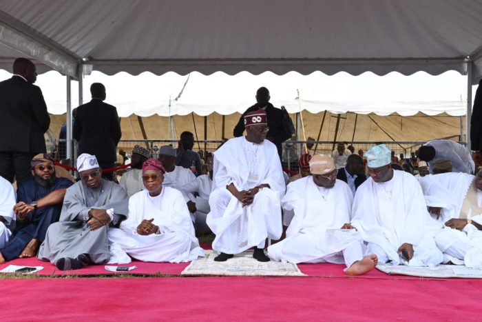 President Tinubu Joins Muslim Faithful In Lagos For Eid Prayers
