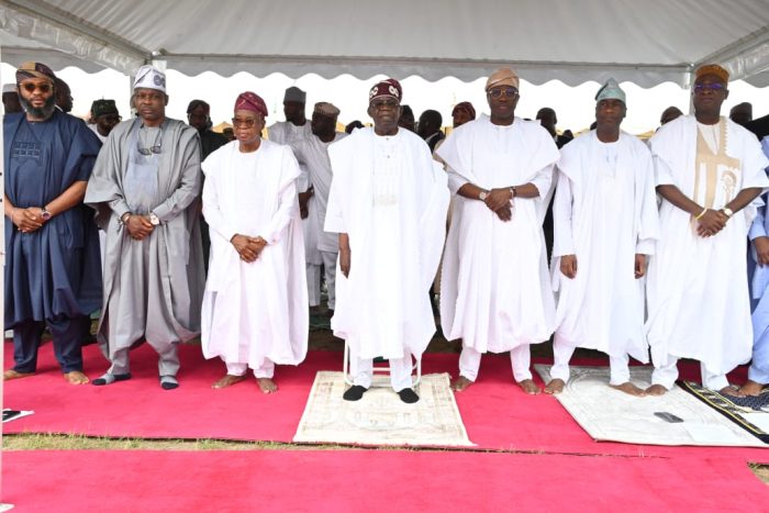 President Tinubu Joins Muslim Faithful In Lagos For Eid Prayers