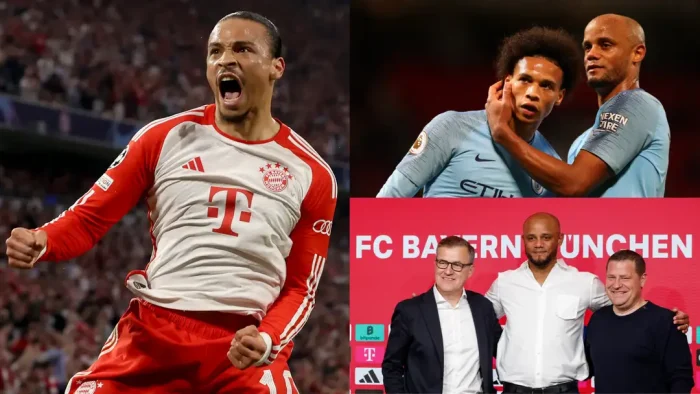 Sane Makes 'Unfortunate' Joke About Bayern Boss Kompany
