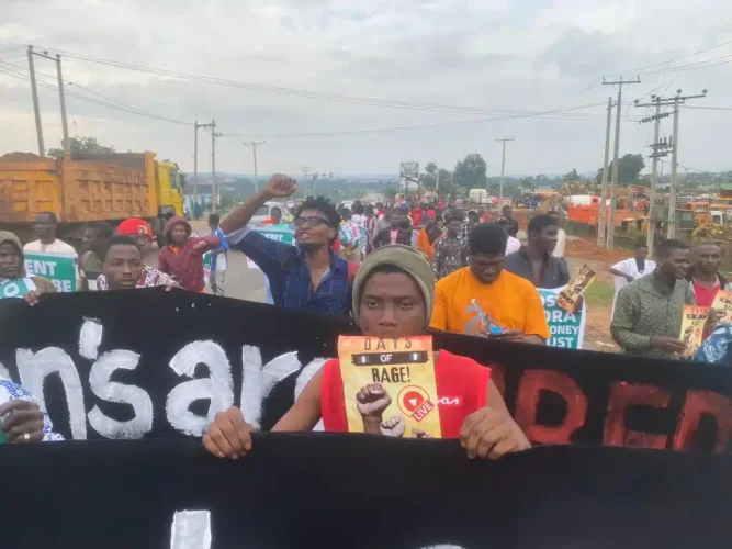 #EndBadGovernance Protesters Begin One-Milion-Man Protest In Abuja