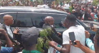 #EndBadGovernanceProtest: Protesters Block Gov Fubara’s Convoy In Port Harcourt