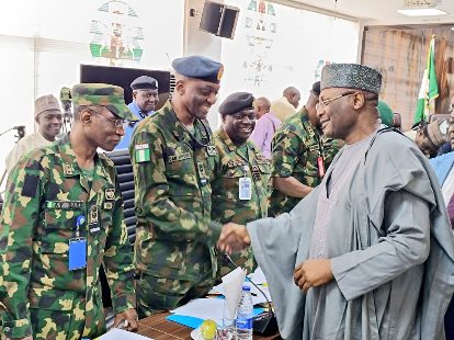 Photos From INEC’s Security Meeting Ahead Of Ondo, Edo Guber Elections