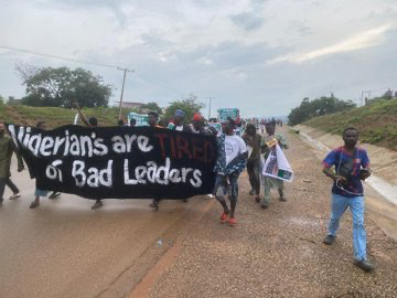 PHOTOS: #EndBadGovernance Protesters Begin One-Milion-Man Protest In Abuja