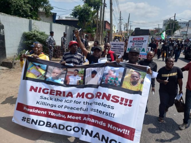 #EndBadGovernanceInNigeria Protest Organisers Call For IG’s sacking