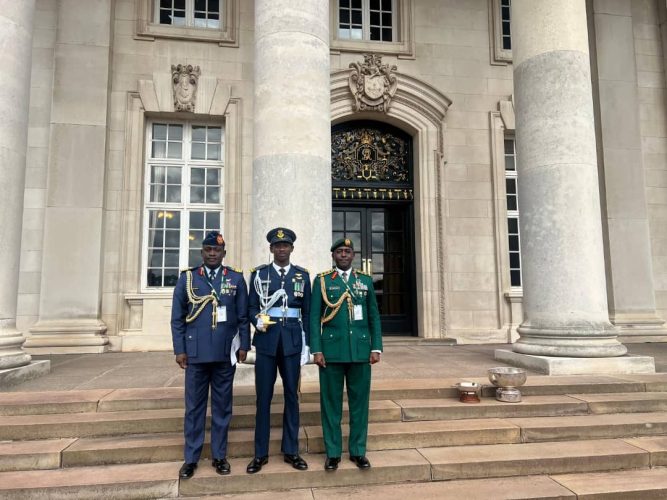 PICTURES: Nigerian Air Force Officer Awarded Sword Of Honour At UK College