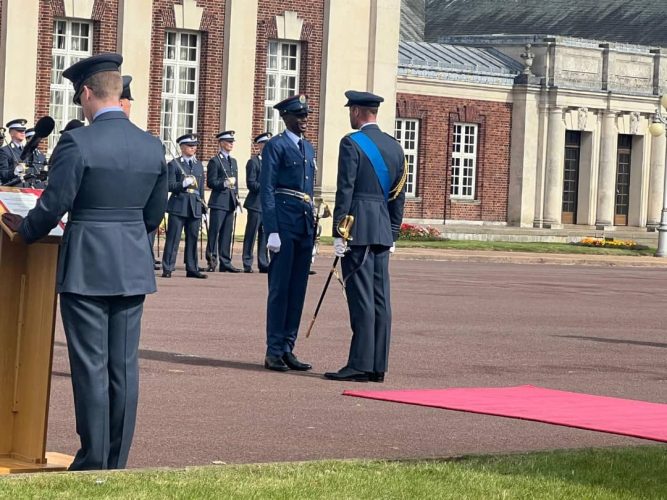 PICTURES: Nigerian Air Force Officer Awarded Sword Of Honour At UK College