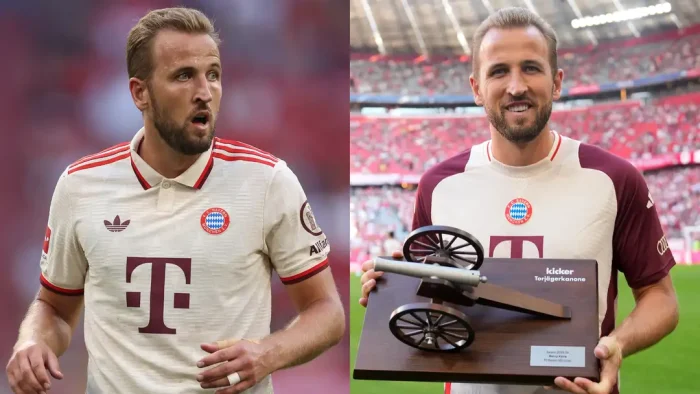 Kane Shows Off FOUR New Awards After Bayern Goal