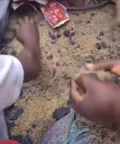 Shocking! Kaduna Residents Pick Food From Sand (PHOTOS)