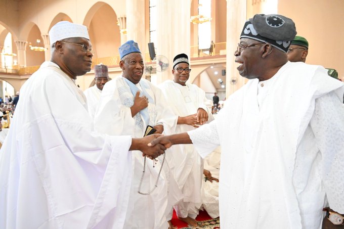 President Tinubu Meets Atiku Abubakar In Abuja