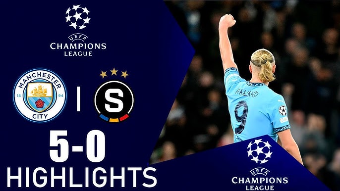 UCL: Manchester City Seal Emphatic Win Over Sparta Prague  