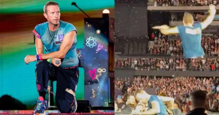 Coldplay’s Chris Martin Trips On Stage At Australia Concert