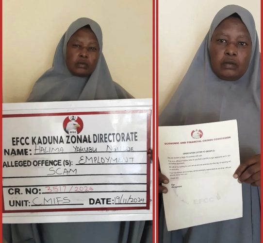 Kaduna: EFCC Arrests Woman Over Alleged Involvement In Employment Scam