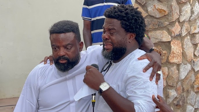 Kunle Afolayan And Brother Aremu Reunite At Mother’s Burial