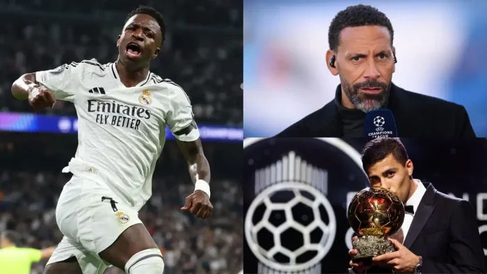 Ferdinand Responds To Vinicius Jr’s Ballon d’Or Snub