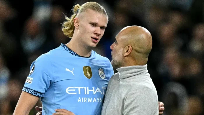 Guardiola Refuses To Blame Haaland Amid Man City Struggles