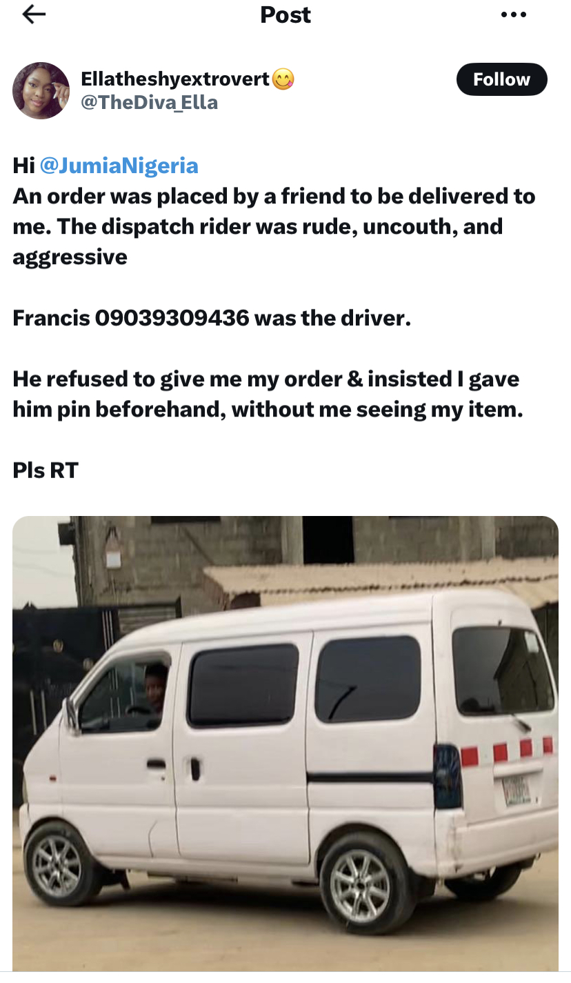 Jumia Driver Sets Bad Record: Angry Customer Shakes Table 