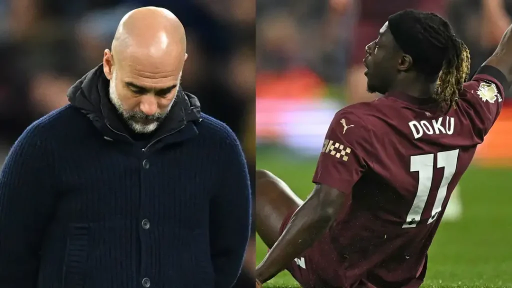 Guardiola Confirms Doku Blow As He's Ruled out 'For A While'