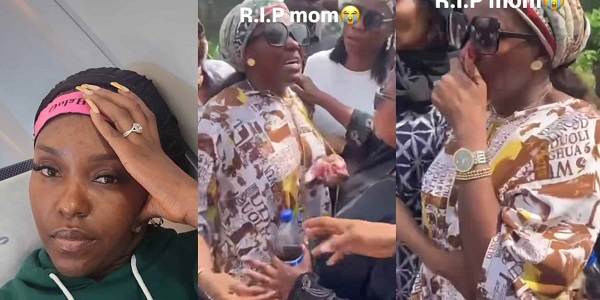 Actress Biola Bayo In Tears At Her Mother’s Funeral