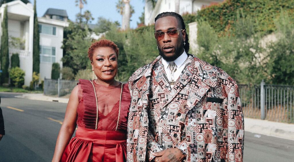 Music Week Awards: Burna Boy’s Mum Nominated For Best Manager